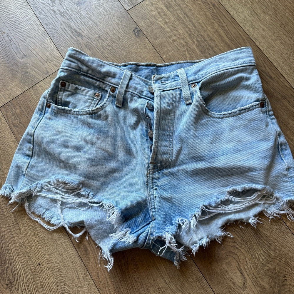 Denim High-Waisted Women Shorts 501 Levi’s 27